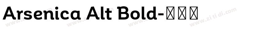 Arsenica Alt Bold字体转换